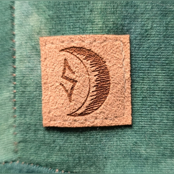 Sinew Moon Strange Shadows Cardigan Malachite Hemp Bamboo Stretch - Picture 4 of 7